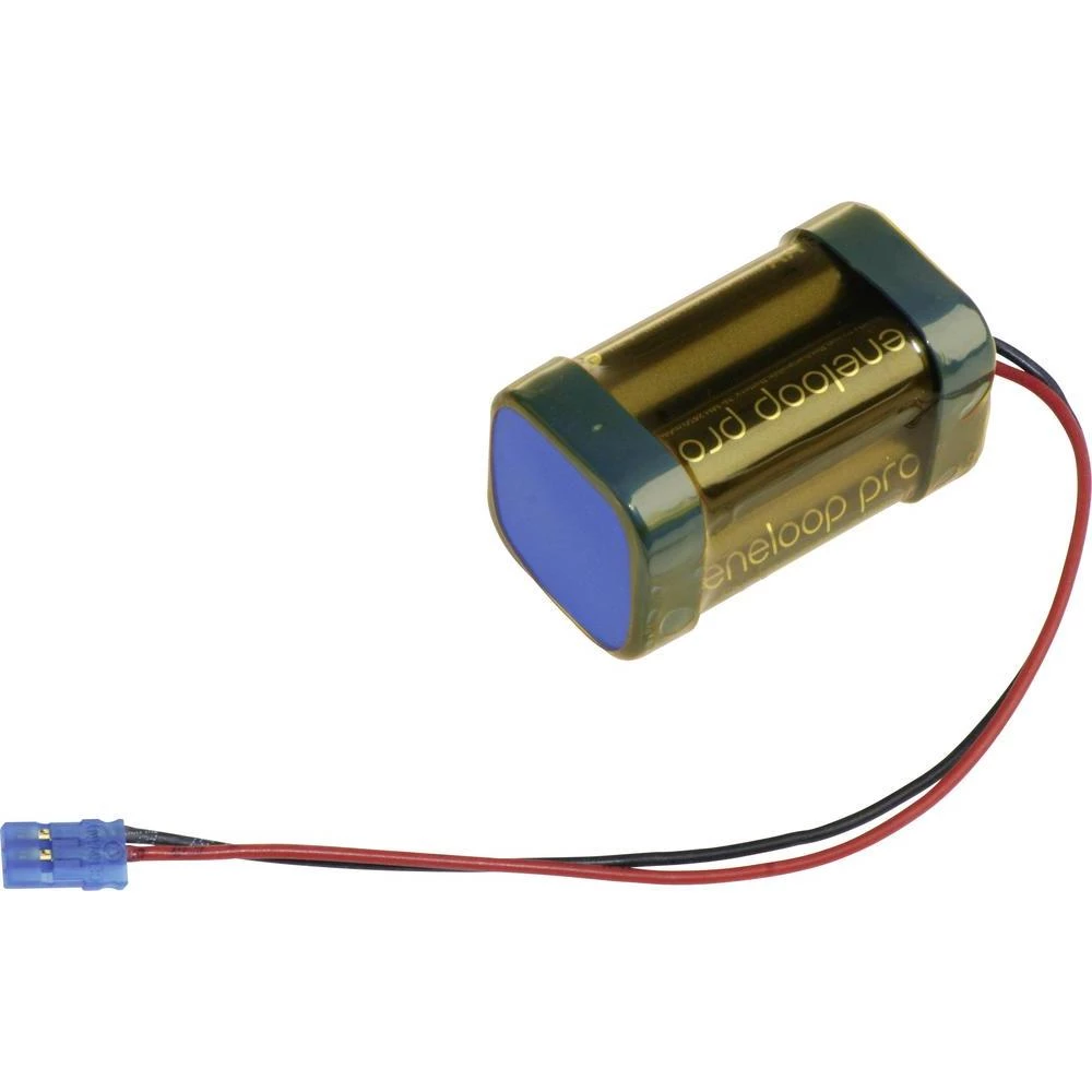 Paket baterija na punjenje 4 Mignon (AA) kabel, utikač NiMH Panasonic eneloop Pro kocka F2x2 Graupner 4.8 V 2450 mAh slika