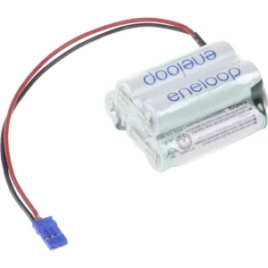 Paket baterija na punjenje 5 Mignon (AA) kabel, utikač NiMH Panasonic eneloop Trapez F2x3 Graupner 6 V 1900 mAh slika