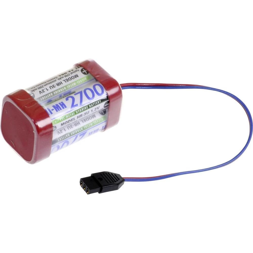 Paket baterija na punjenje 4 Mignon (AA) kabel, utikač NiMH Panasonic kocka F2x2 MPX 4.8 V slika