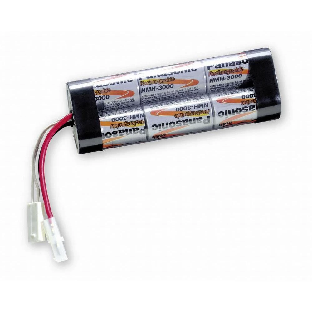 Paket baterija na punjenje 6 Sub-C kabel, utikač NiMH Panasonic Inline L2x3 Tamiya 7.2 V 3000 mAh slika