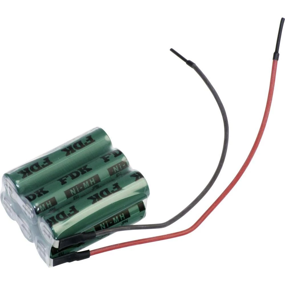 Paket baterija na punjenje 6 Mignon (AA) kabel NiMH FDK kocka F2x3 4.8 V 1650 mAh slika