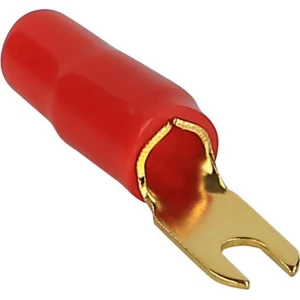 Viličasta kabelska cipelica 20 mm promjer rupe: 4 mm djelomično izolirana, crvena, 24K027 1 kom. slika