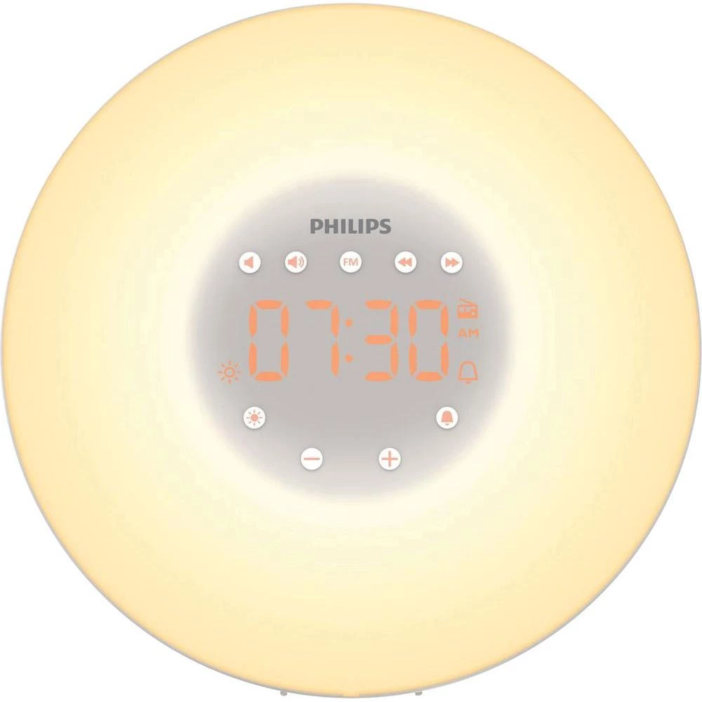 Svjetlosna budilica HF3505/01 Philips Wake-Up Light s radijom 7,5 W bijela slika