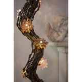 Svjetlosni lanac sa motivom, snježne pahulje, unutarnji, baterijsko napajanje 10 LED topla bijela 1.2 m Konstsmide 3146-603