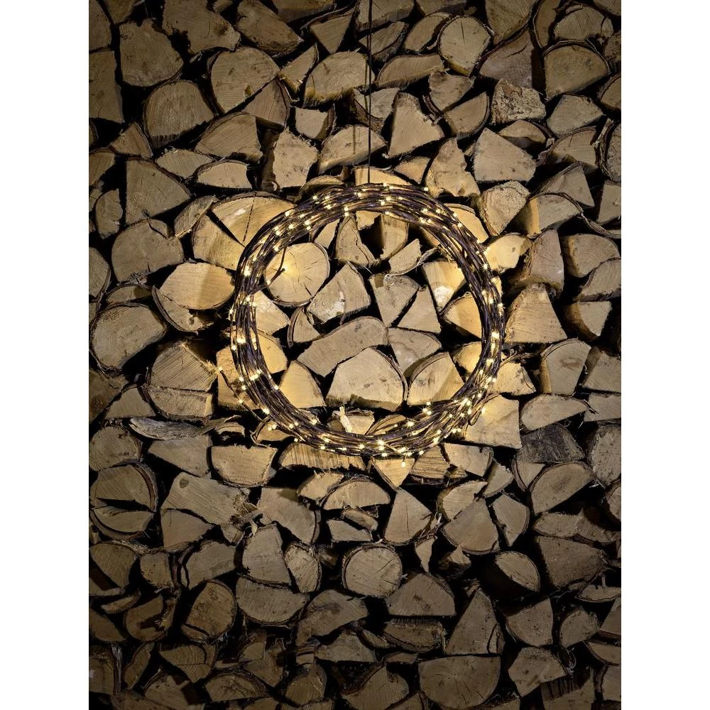 Dekoracija za vrata svjetlosni vijenac LED Konstsmide 3365-600 smeđa slika