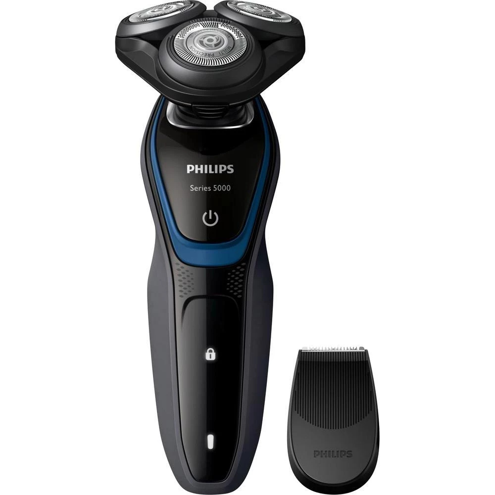 Rotirajući brijaći aparat S5100/06 Philips Shaver serija 5000 tamnosiva, kraljevski-plava slika