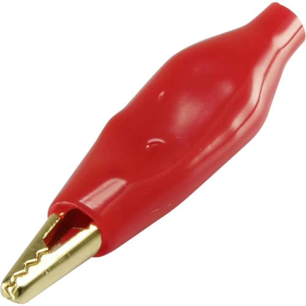 Krokodil spojka, crvena, dužina: 27 mm Conrad 93038c23 1 kom. slika