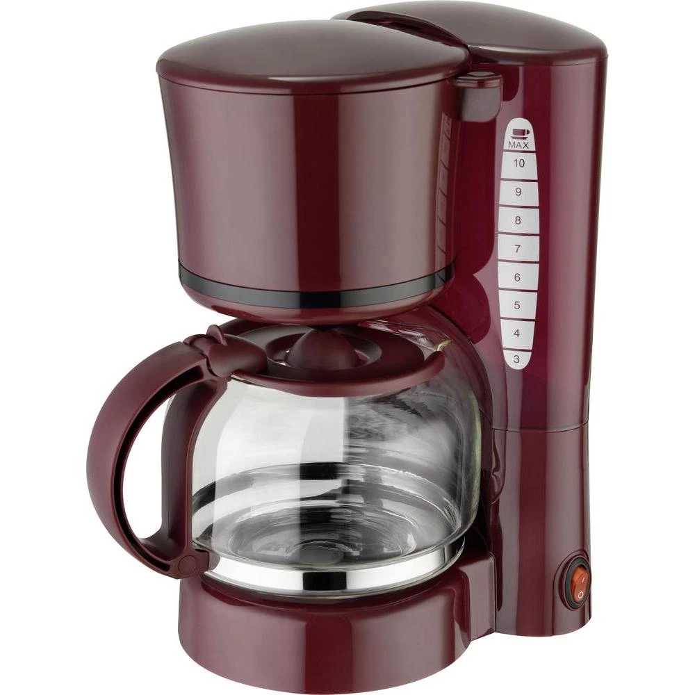 Aparat za kavu KA 1080 WR EFBE Schott SC tamnocrvena zapremina šalica=10 funkcija održavanja topline slika