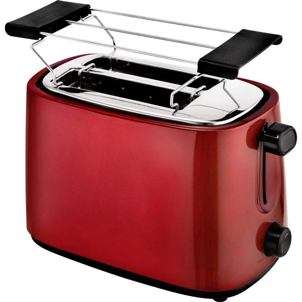 Toster SC TO 1060 R EFBE Schott s kablom, s nastavkom za pecivo crvena (metalik) slika