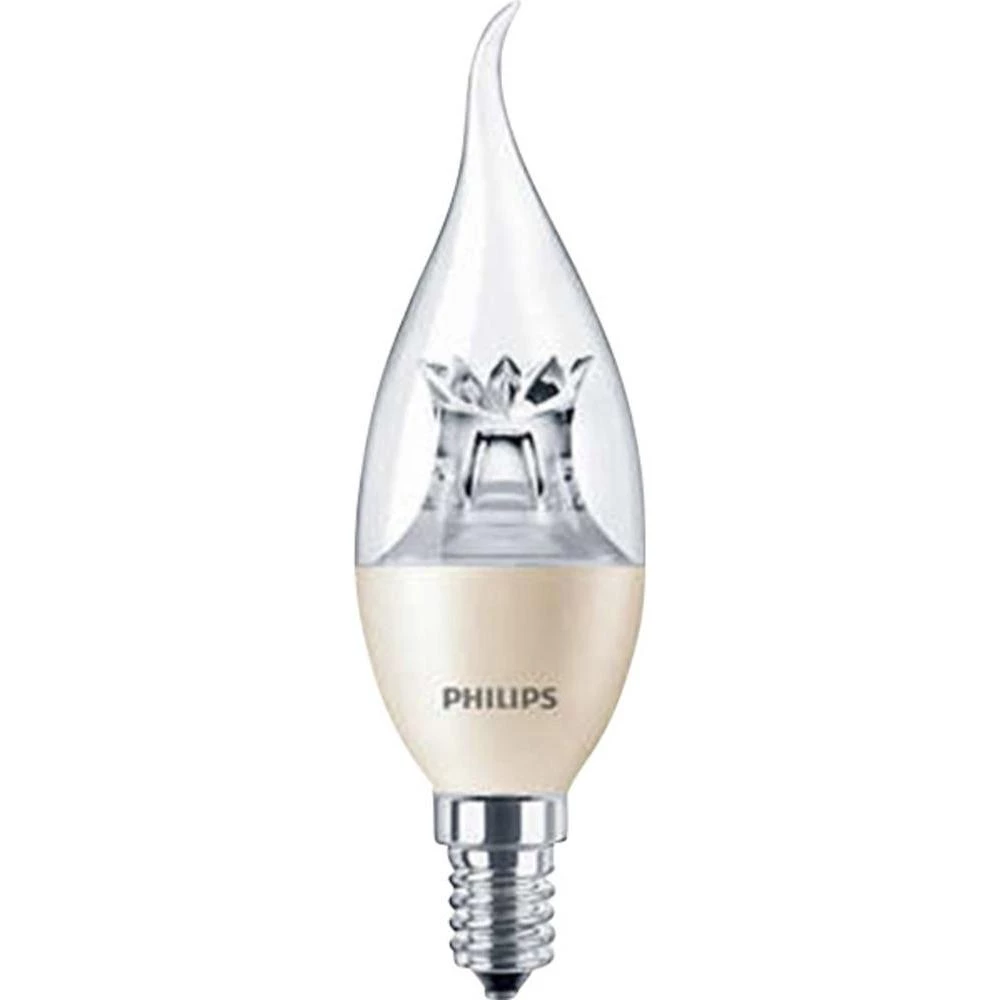 Philips LED E14 6 W = 40 W Toplo bijela ATT.CALC.EEK: A+ Oblik svijeće s naletom vjetra Prigušivanje osvjetljenja slika