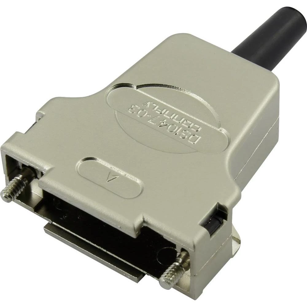 D-SUB kućište, broj polova: 37 umjetna masa, metalizirano 180 ° Connfly 1 kom. slika