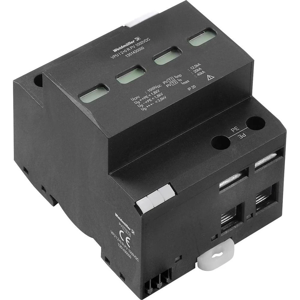 Odvodnik munje 1351350000 Weidmüller VPU I 1 LCF 280 V/ 35 kA IP20 slika