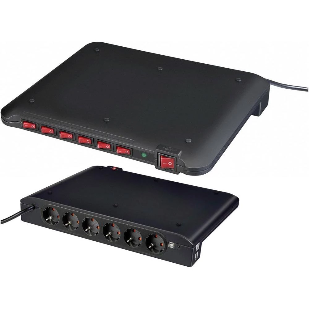 Višestruka utičnica sa zaštitom od prenapona 1150050 Brennenstuhl crna šuko slika