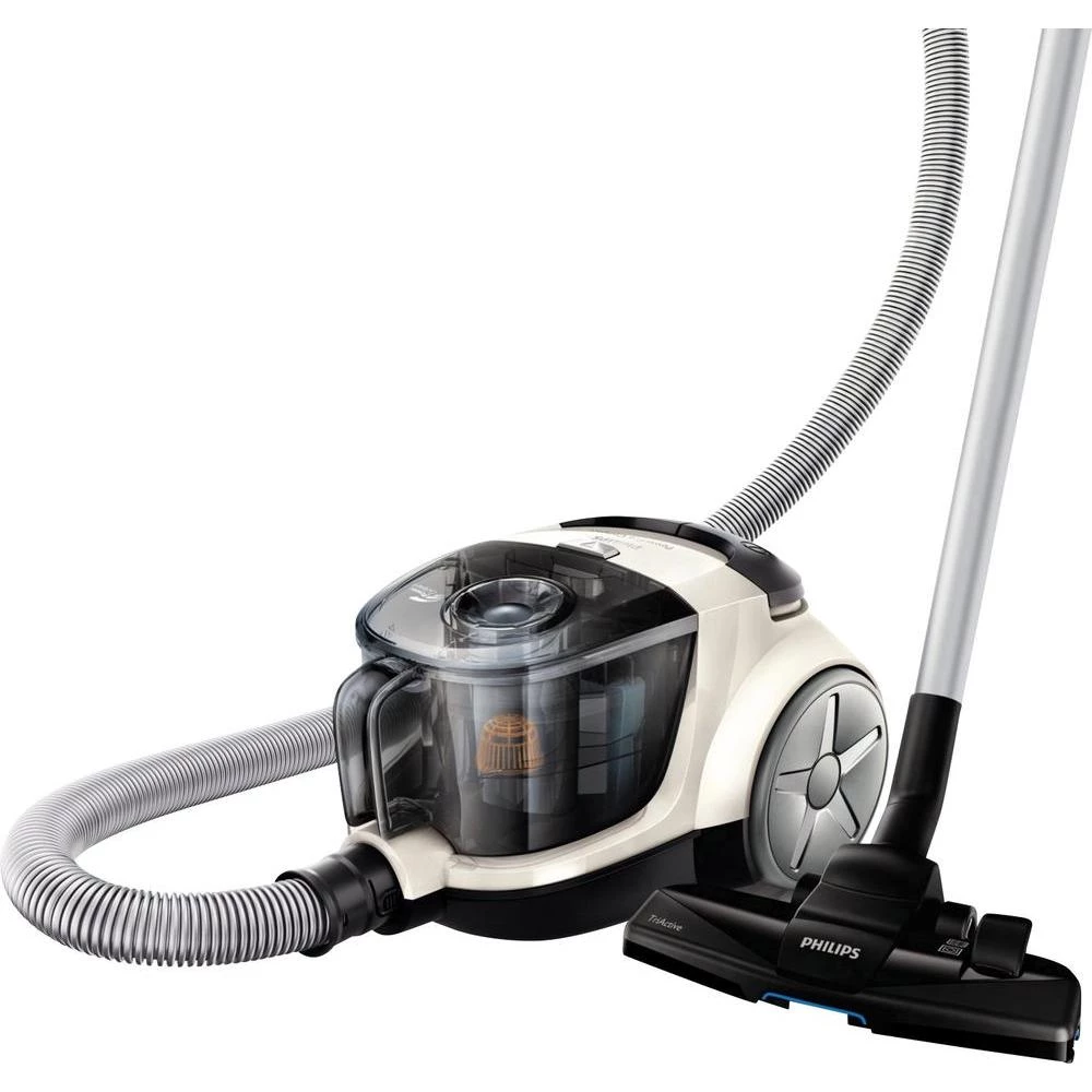 Usisavač bez vrećice FC9327/09 Philips PowerPro Compact 750 W KEU B bijela, siva (mat) slika
