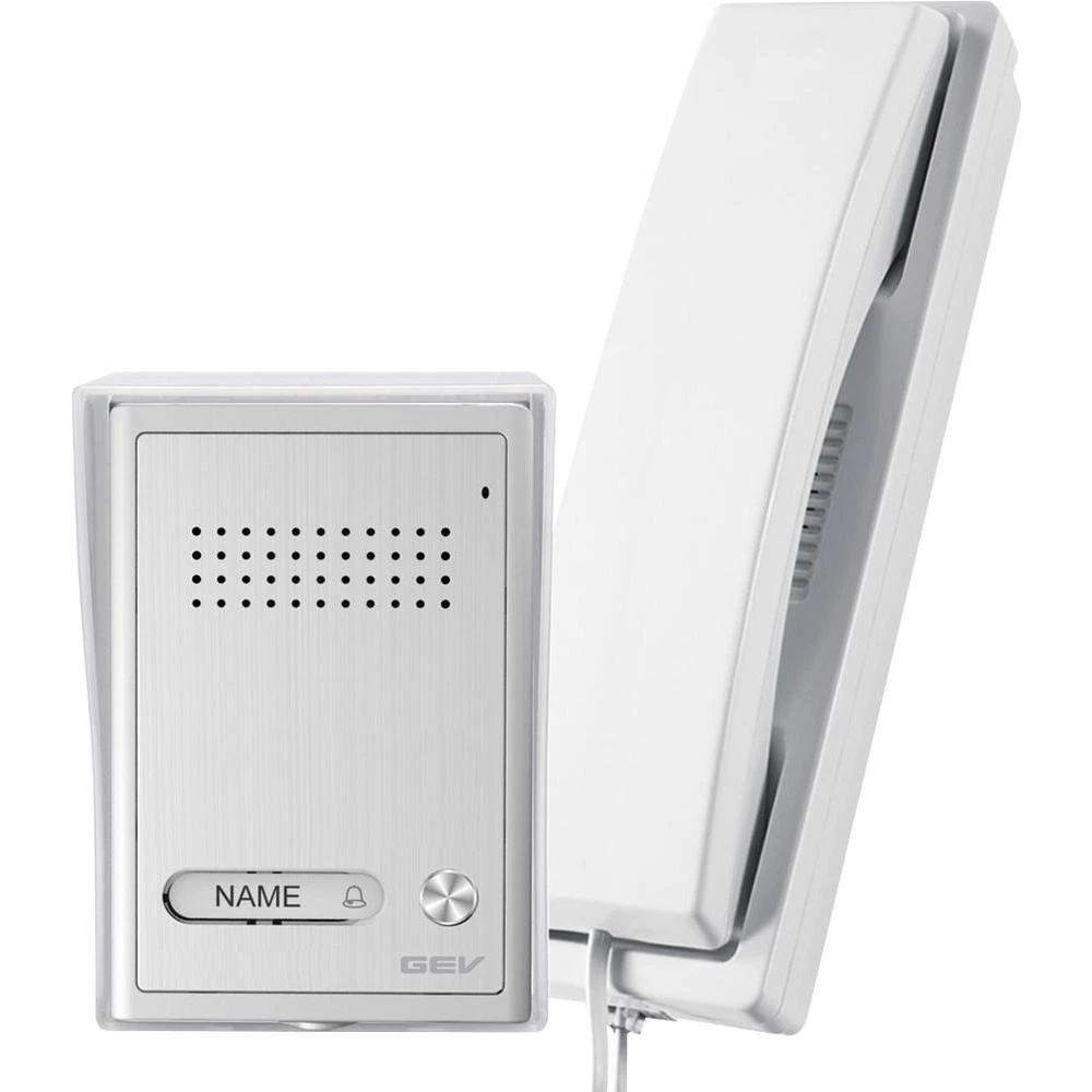 Portafon s kablom komplet 087347 GEV 1 obiteljska kuća srebrna, bijela slika