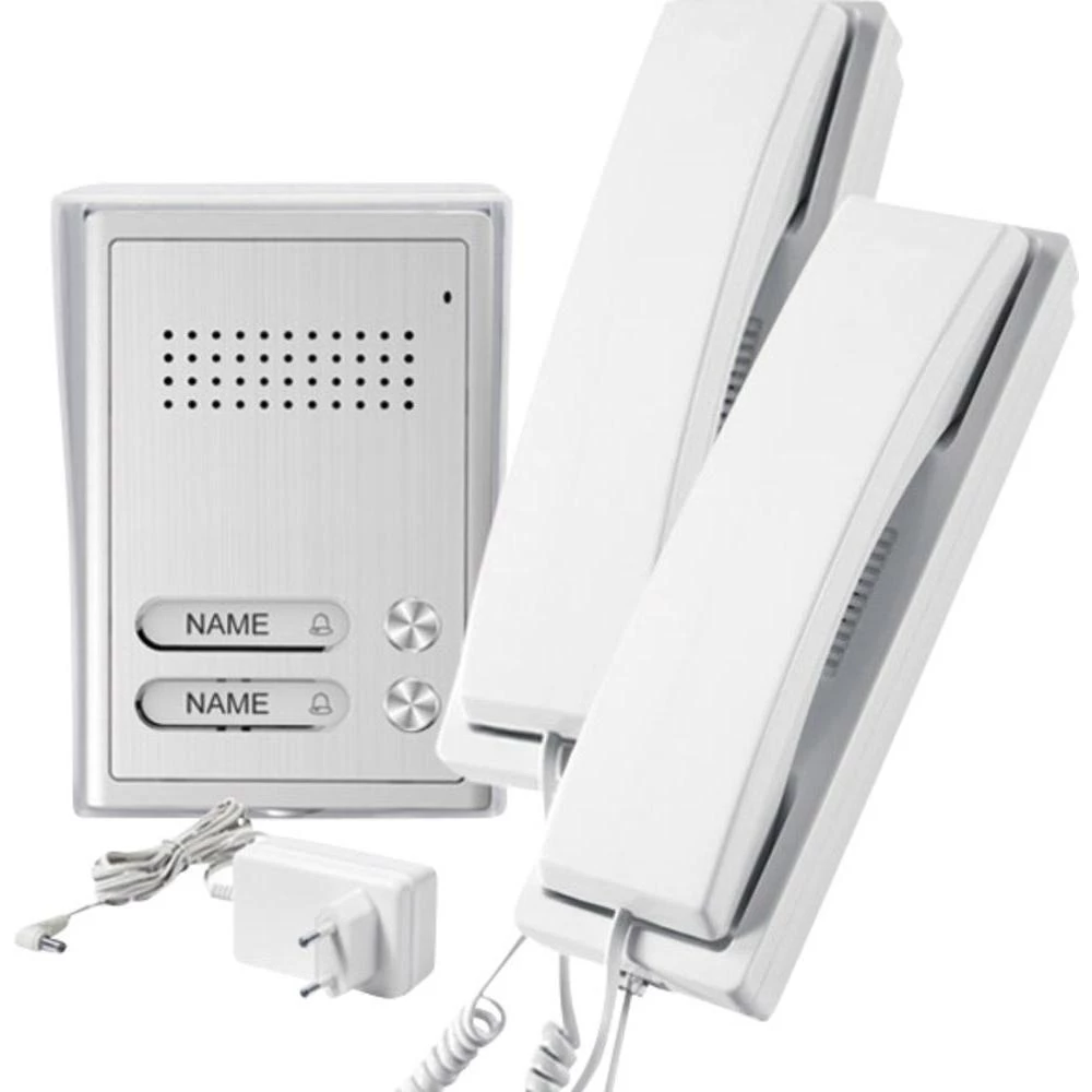 Portafon s kablom komplet 087354 GEV 2 obiteljske kuće srebrna, bijela slika