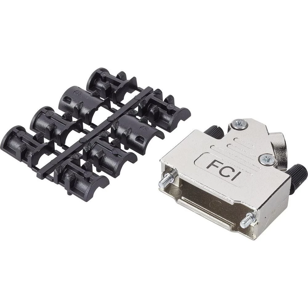 D-SUB kućište, broj polova: 25 tlačno lijevani cink 45 ° srebrne boje FCI D-SUB 1 kom. slika