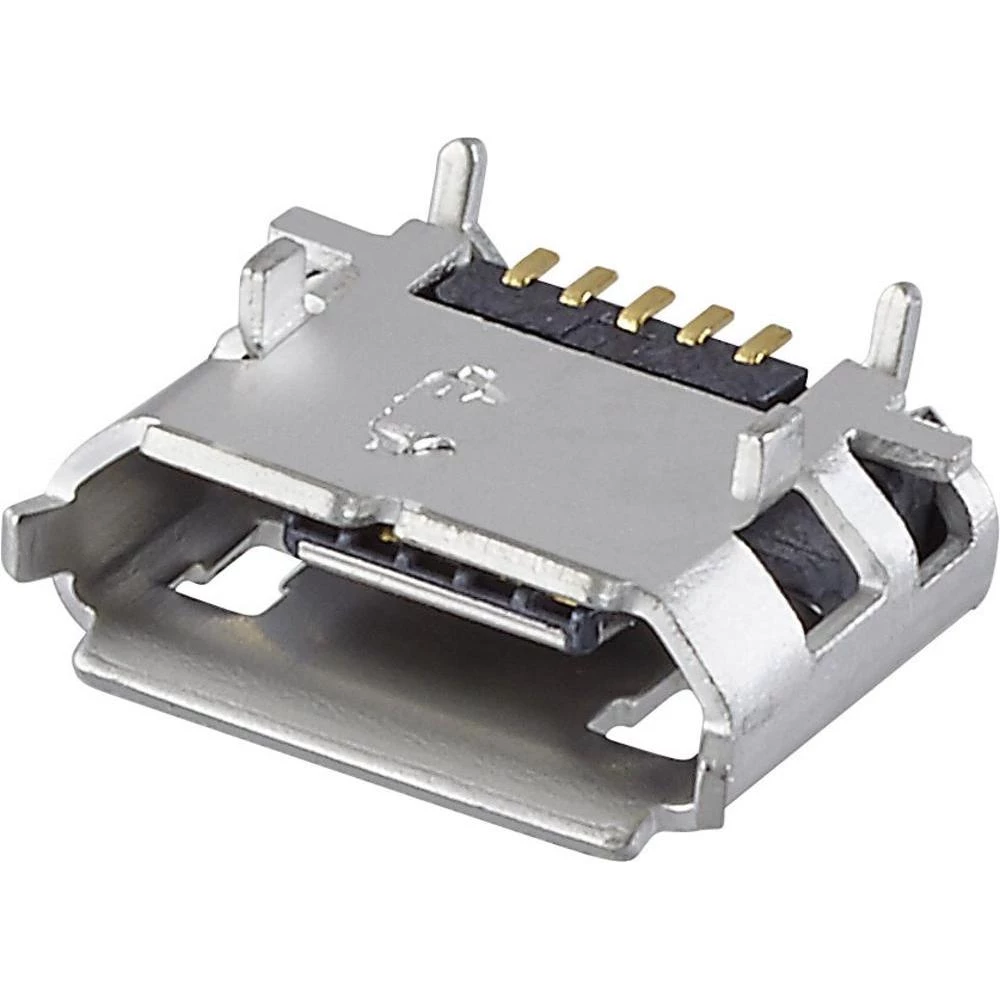 Ugradbena utičnica micro USB tip A/B 2.0 utičnica, horizontalna ugradnja, USB 1 ulaz FCI sadržaj: 1 kom. slika