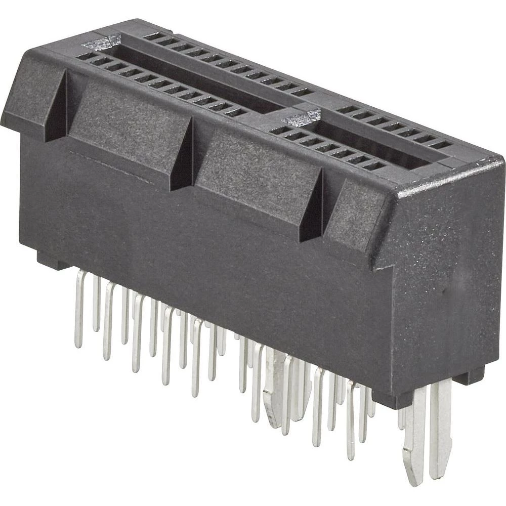 Letva za povezivanje s muškim kontaktima, broj redova: 2 broj polova: na red: 18 FCI 10018783-11110TLF 1 kom. slika