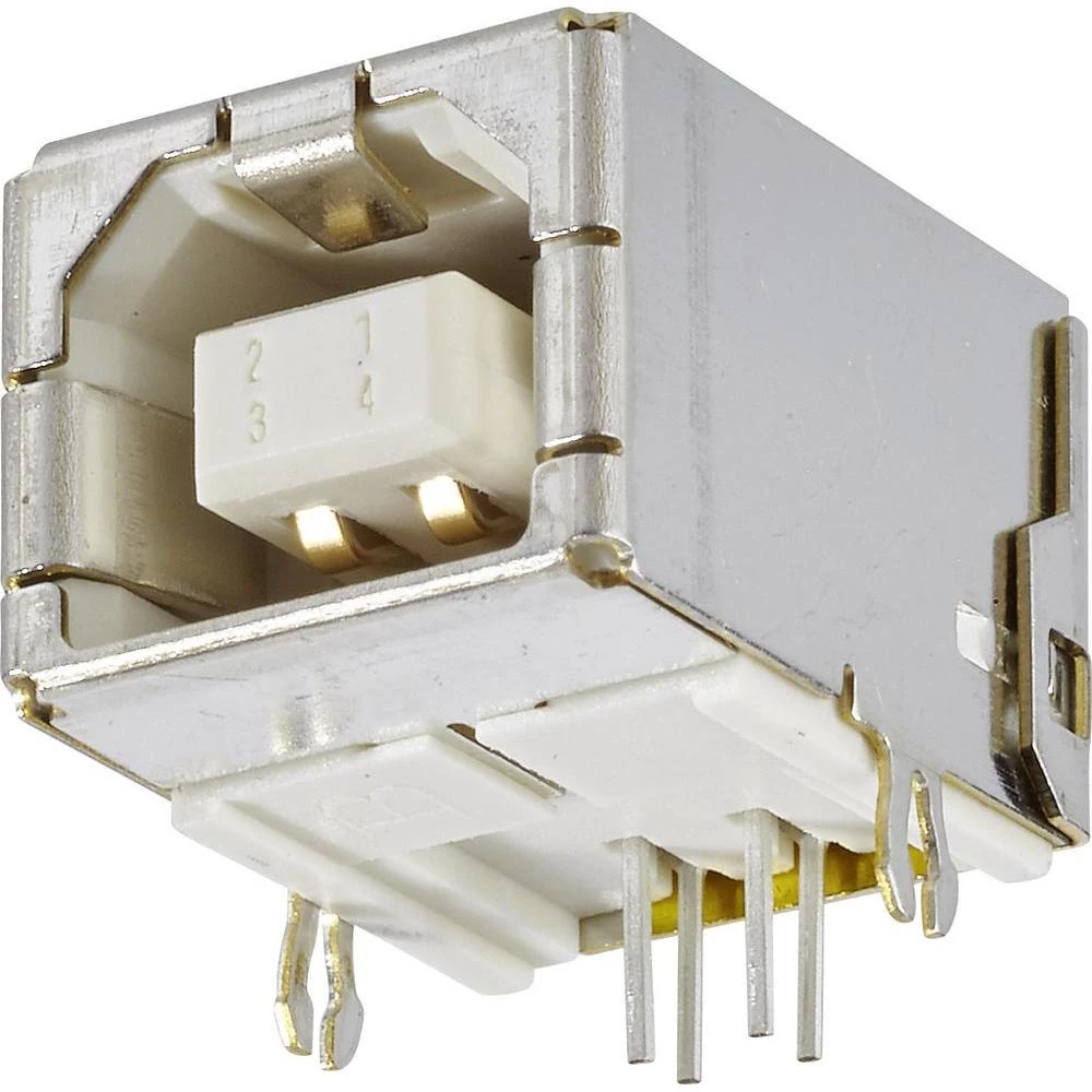 Ugradbena utičnica USB tip B 2.0 utičnica, horizontalna ugradnja, USB 1 ulaz FCI sadržaj: 1 kom. slika