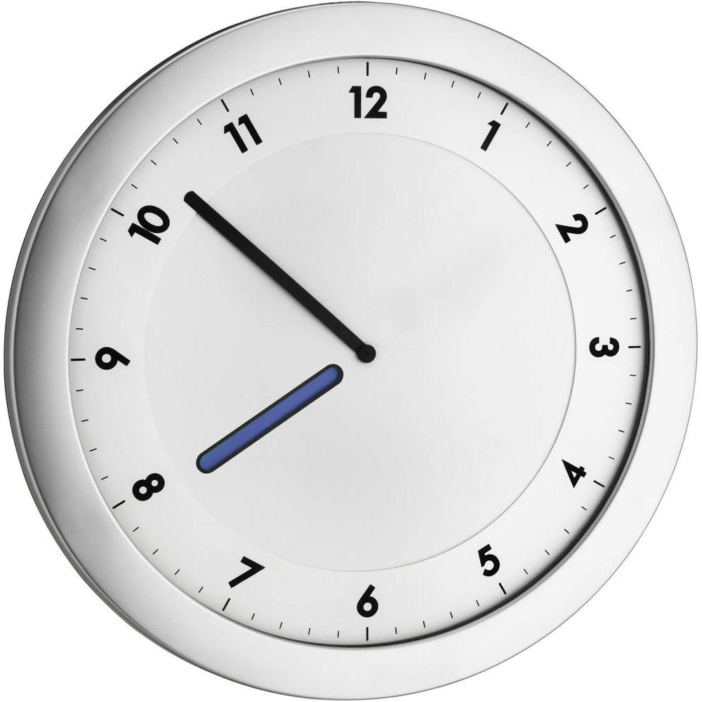 Kvarcni zidni sat TFA 60.3027.54 28 cm x 15 mm x 1,5 cm metal, metalik-srebrni slika