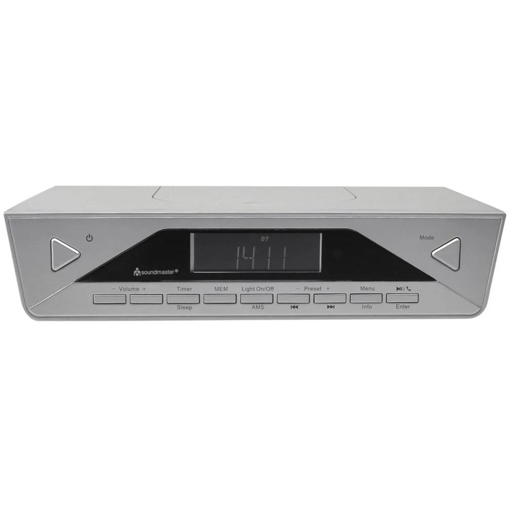 DAB+ kuhinjski radio, ugradbeni SoundMaster UR2040SI Bluetooth®, DAB+, UKW telefoniranje slobodnih ruku, srebrne boje slika