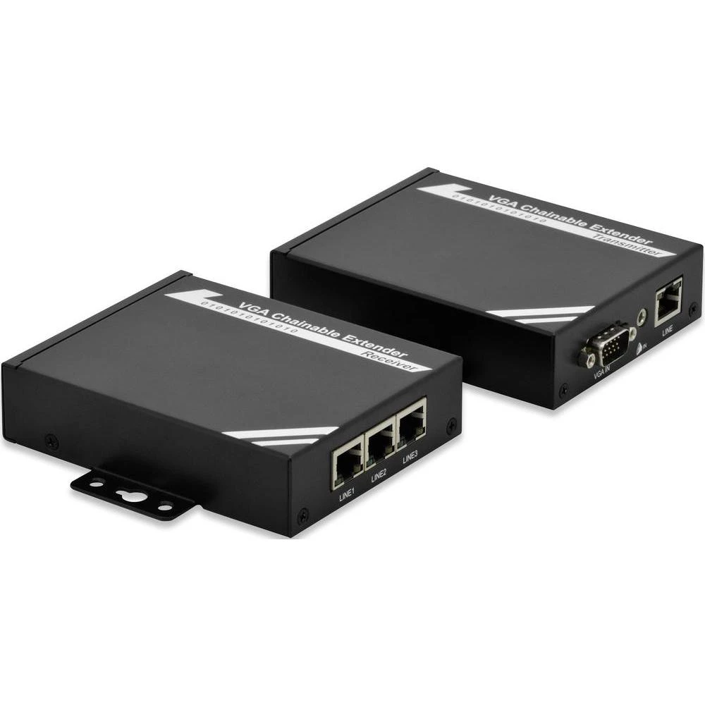 VGA proširenje putem kućne mreže (IP-bazirano) Digitus DS-53200 100 m 1920 x 1080 piksela slika