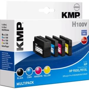 KMP tinta, zamjenjuje HP 950, 950XL, 951, 951XL kombinirano pakovanje: crna, cijan, magenta, žuta H100V 1722,4050 slika