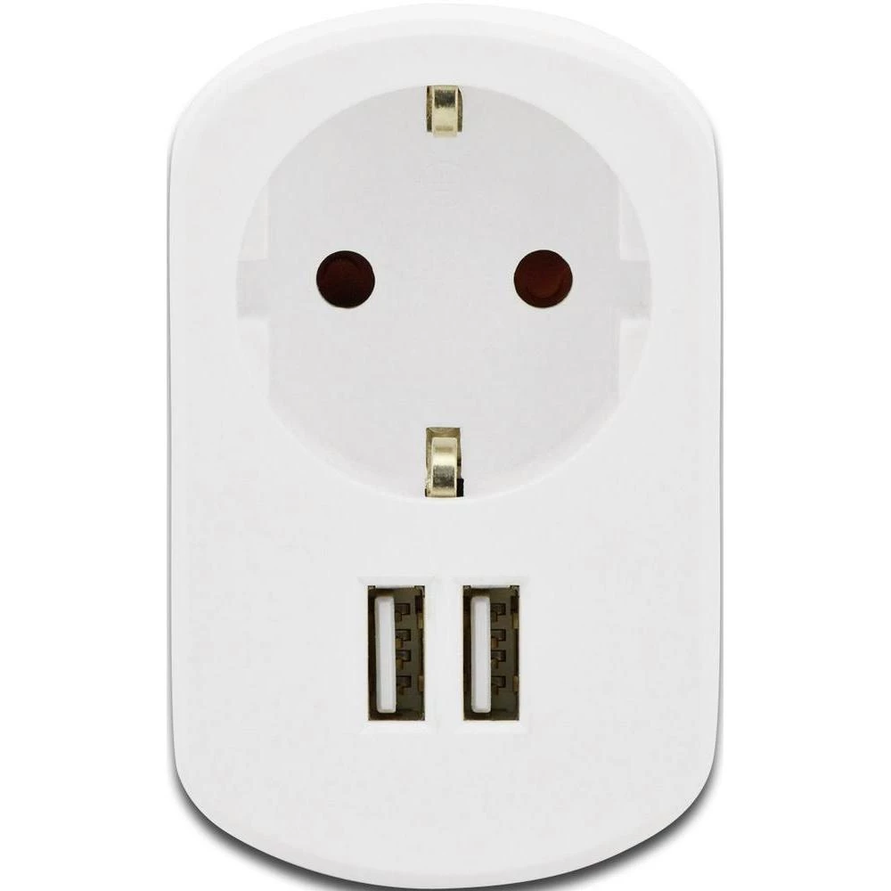 USB punjač utičnica ednet 31804 izlazna struja (maks.) 2100 mA 2 x USB slika