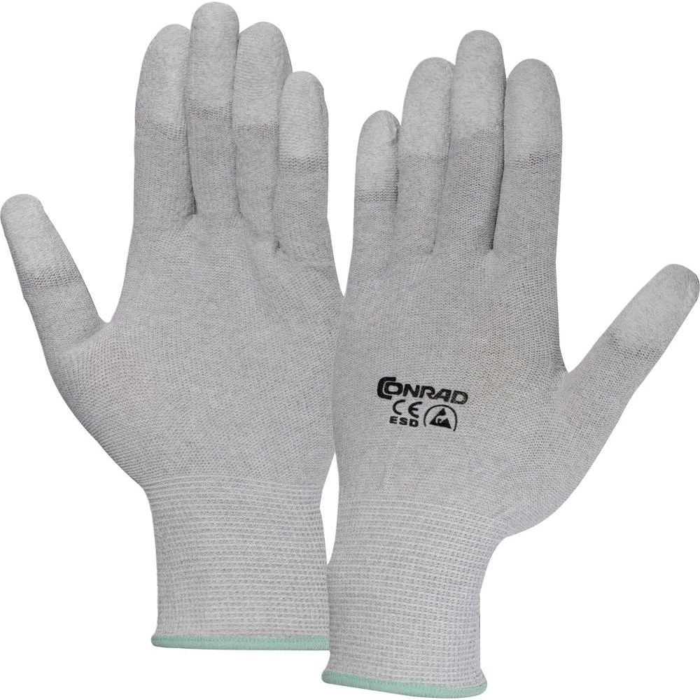 ESD rukavice s oblogom na vrhovima prstiju, veličina: S Conrad EPAHA-RL-S poliamid slika