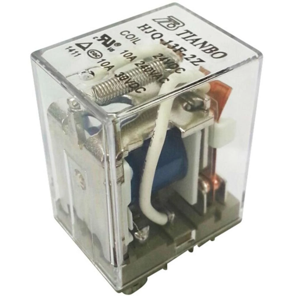 Utični relej 24 V/DC 15 A 2 preklopni Tianbo Electronics HJQ-13F-2Z -24VDC 1 kom. slika