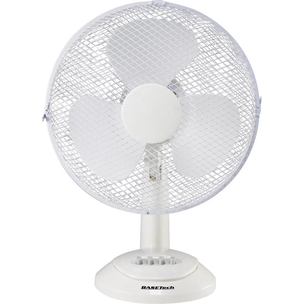 Stolni ventilator Basetech 40 W (promjer x V) 34 cm x 47.5 cm bijela slika