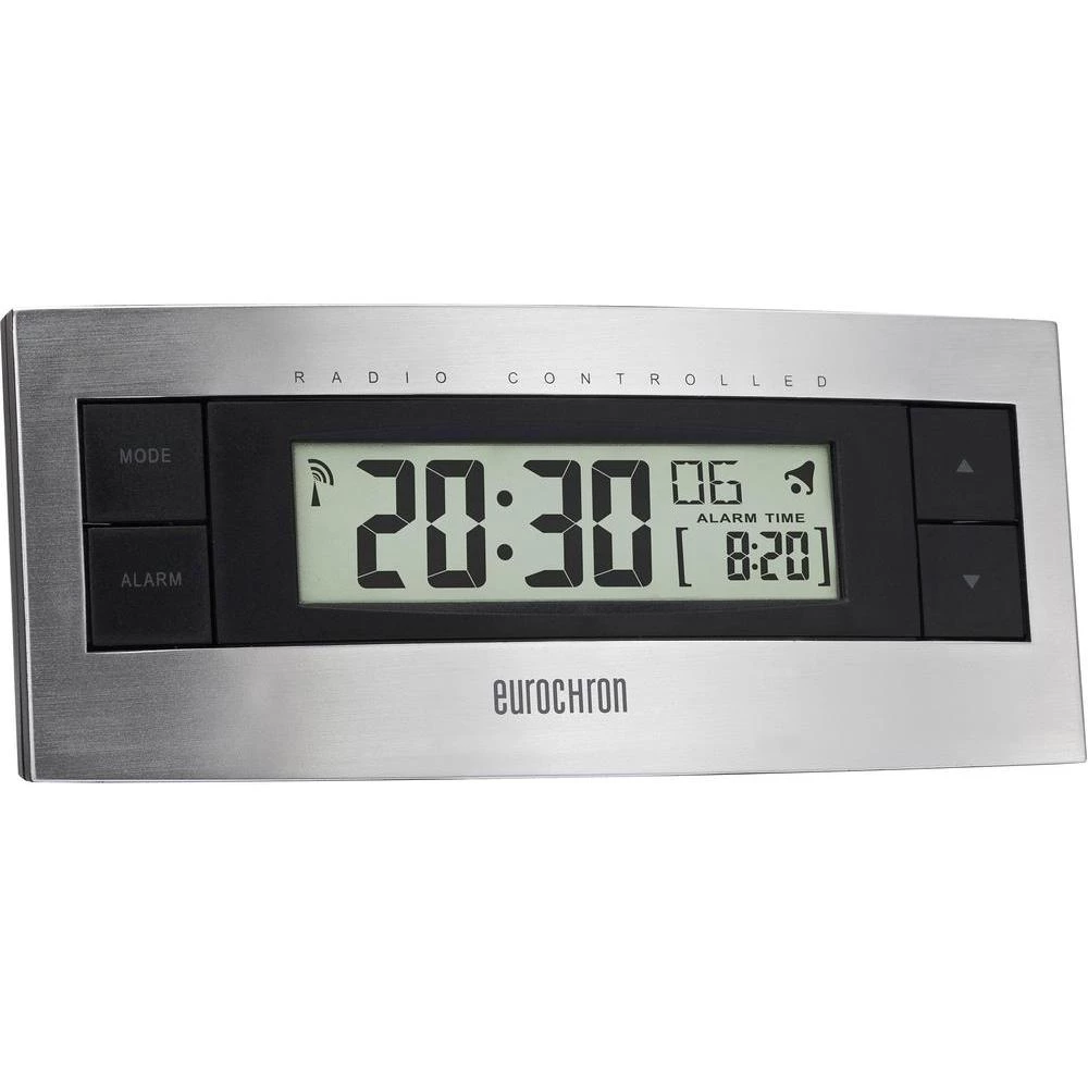 Radijska budilica EFW 2000 Eurochron srebrna, crna broj alarma: 1 slika