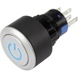 Pritisna tipka 250 V/AC 3 A 1 x isklop/(uklop) Conrad LAS1-AWY-11T/B/12V/P IP65 tipkalno 1 kom.