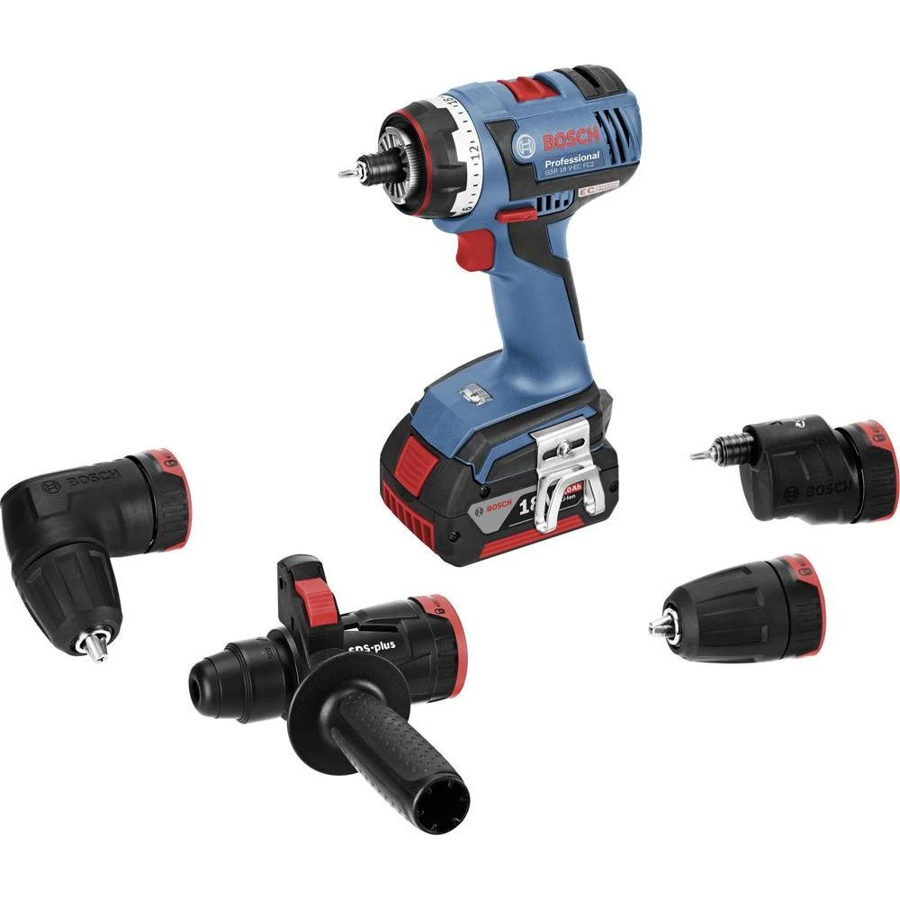 Bosch GSR 18 V-EC FC2 2 akumulatorska bušilica-odvijač 18 V 4 Ah Li-Ion uklj. kovčeg, uklj. 2. akumulatora slika