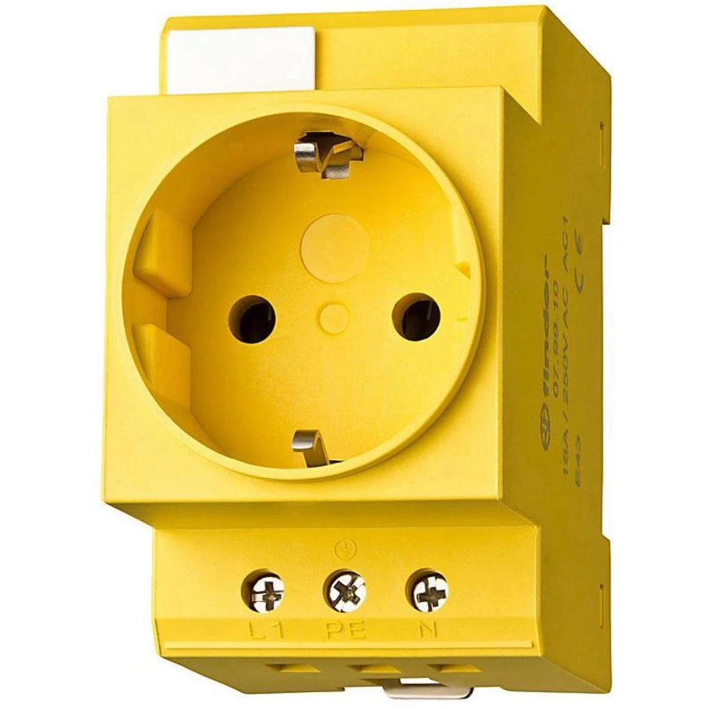 Utičnica za sklopni ormar, pogodna za za montažu na profilnu šinu Finder 07.98.01 slika