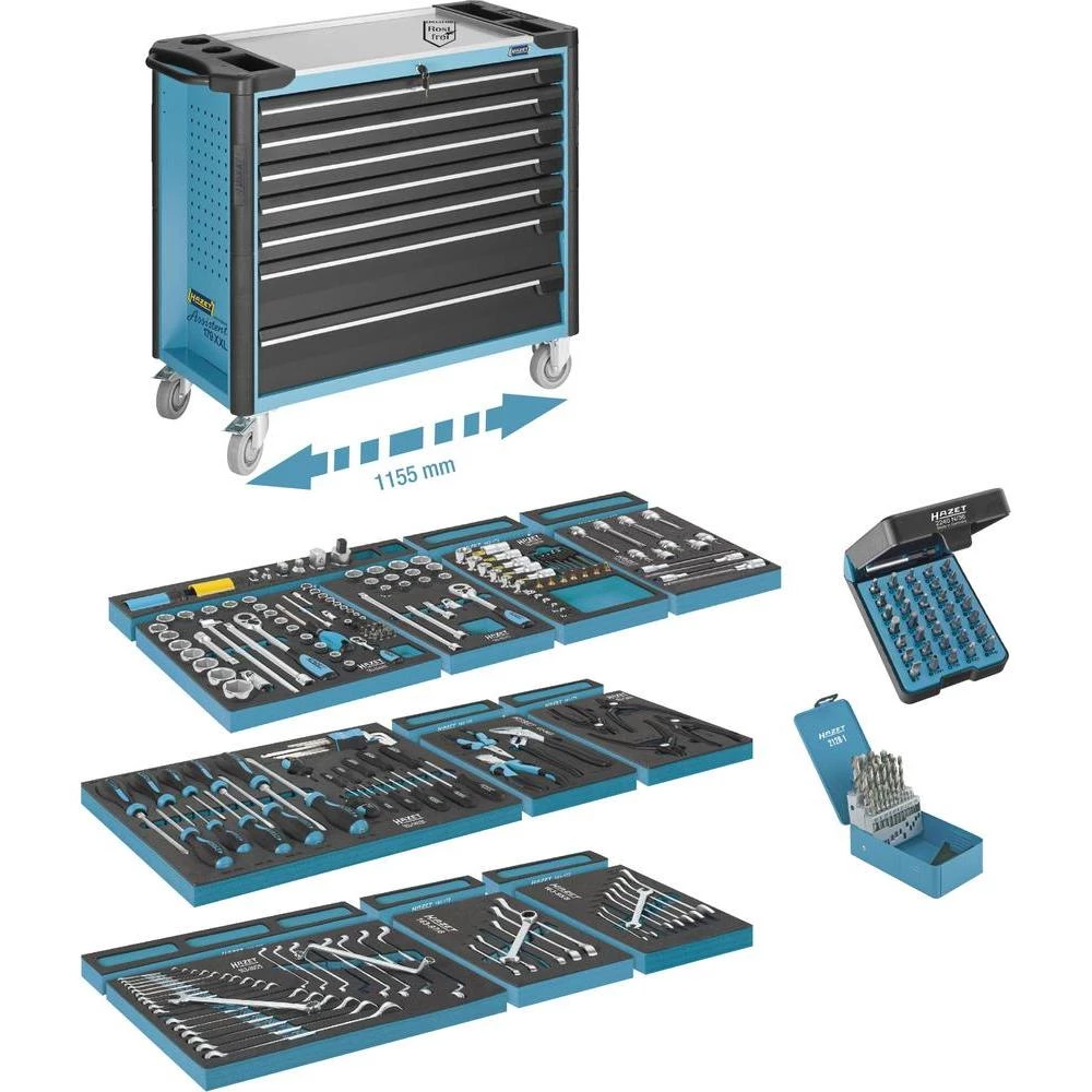 Kolica za alat, Assistent179 XXL sa 257-dijelnim asortimanom Hazet 179XXL-7/257 slika