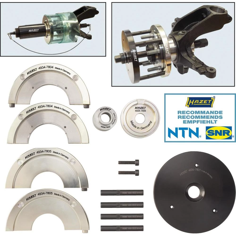 Komplet alata za jedinicu za skladištenje kompaktne glave kotača 4934-3478/11 Hazet slika