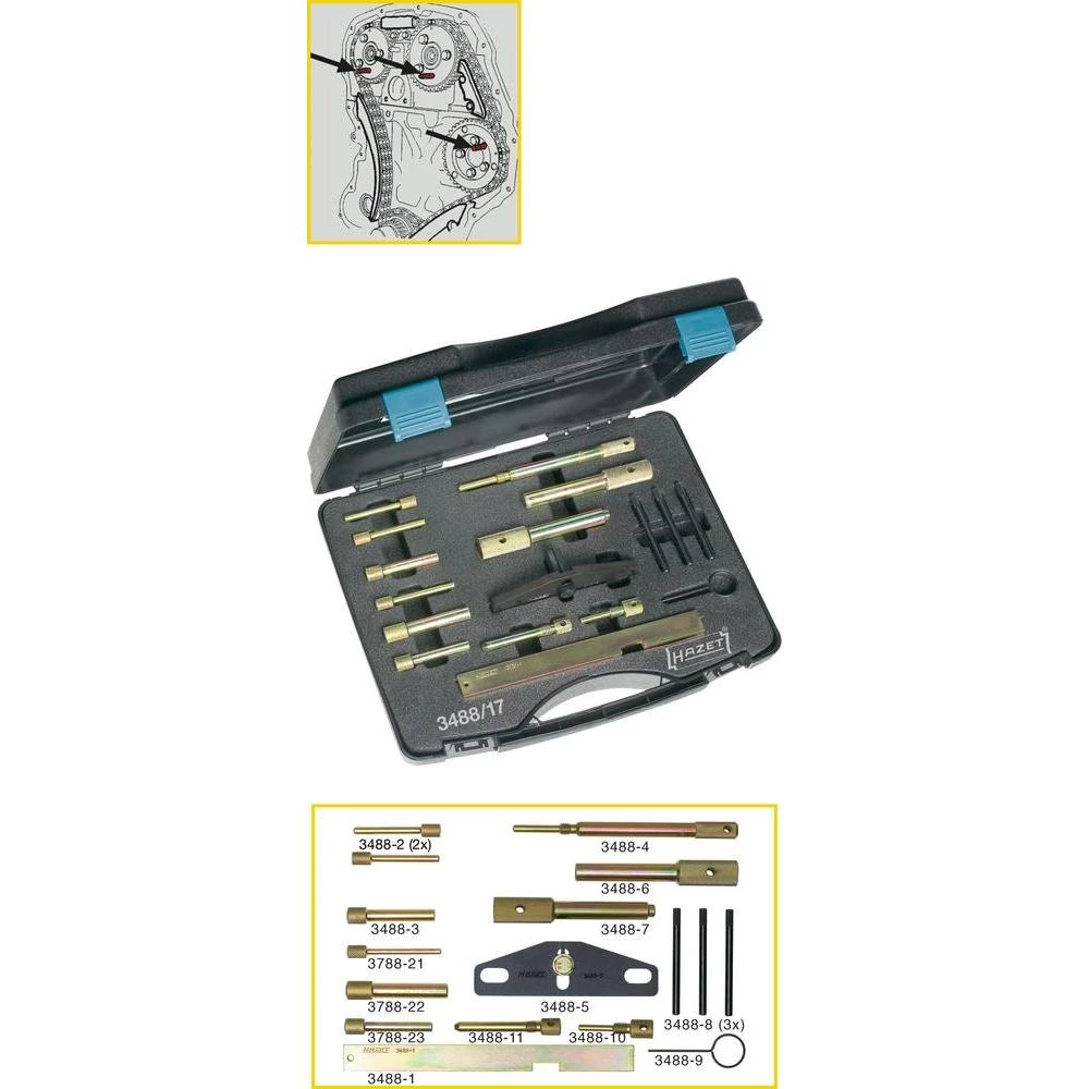 Alat za podešavanje motora 3488/17 Hazet FORD slika