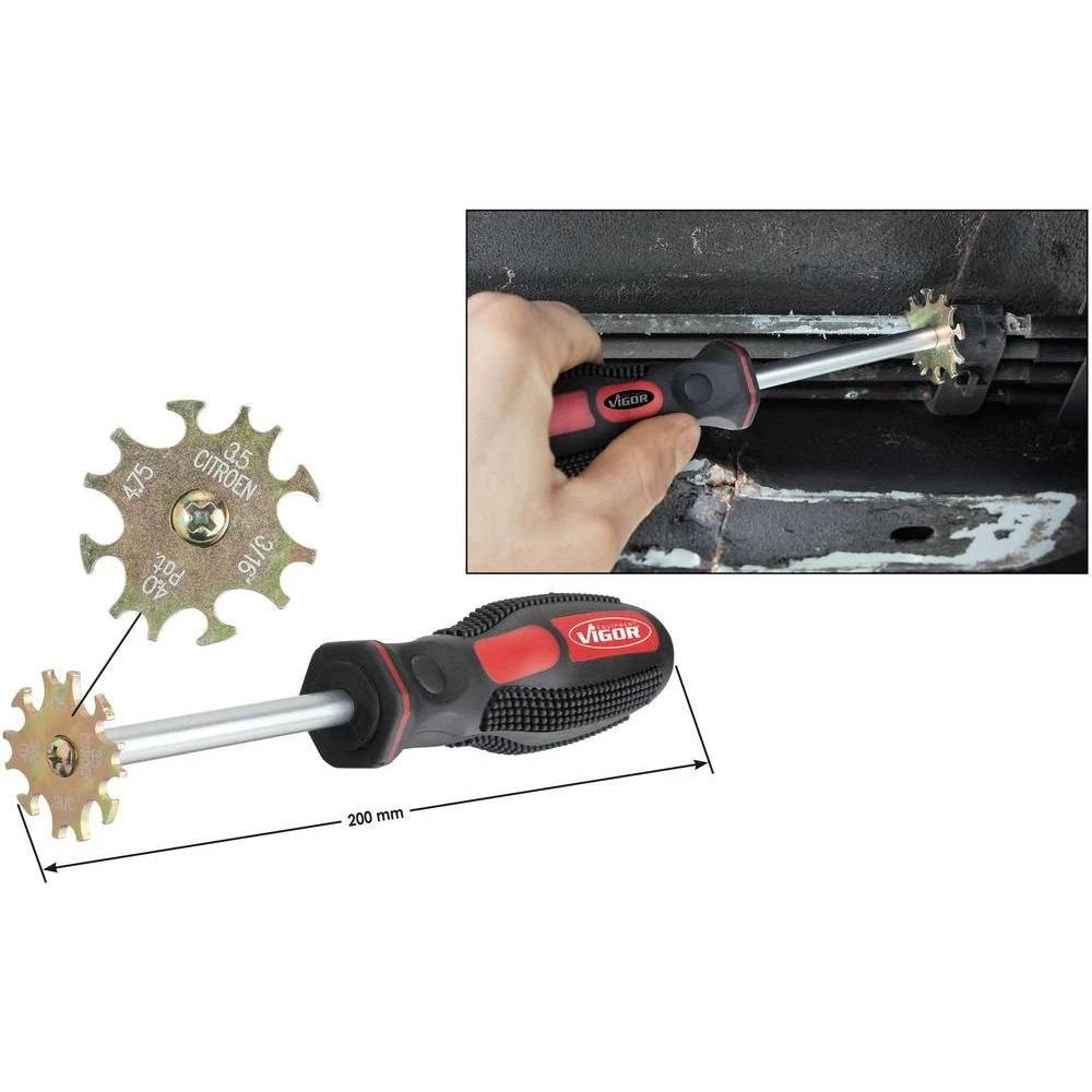 Inspekcijski alat V2789 Vigor za vodove za kočnice i gorivo slika