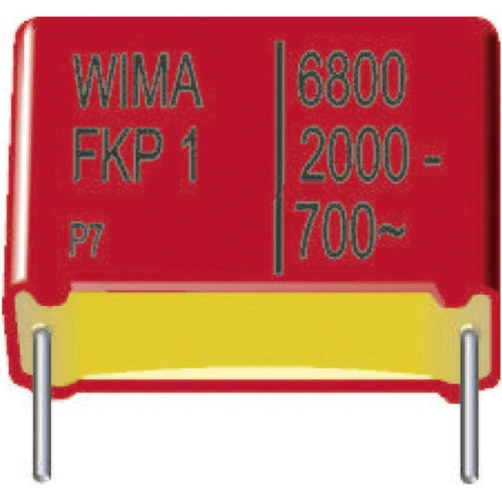 FKP-folijski kondenzator, radijalno ožičen 680 pF 1000 V/DC 2.5 % 5 mm (D x Š x V) 7.2 x 5.5 x 7 mm Wima FKP2O106801G00HSSD 4000 slika