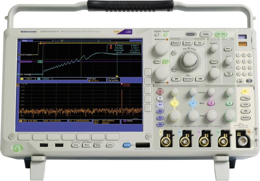 Digitalni osciloskop Tektronix DPO4034B 350 MHz 4-kanalni 2.5 GSa/s 20 Mpts 11 bita digitalna memorija (DSO) slika