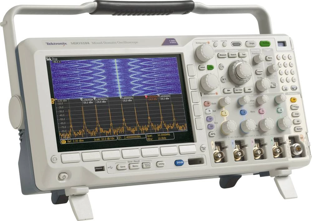 Digitalni osciloskop Tektronix MDO3024 200 MHz 4-kanalni 2.5 GSa/s 10 Mpts 11 bita digitalna memorija (DSO), mješoviti signal (M slika