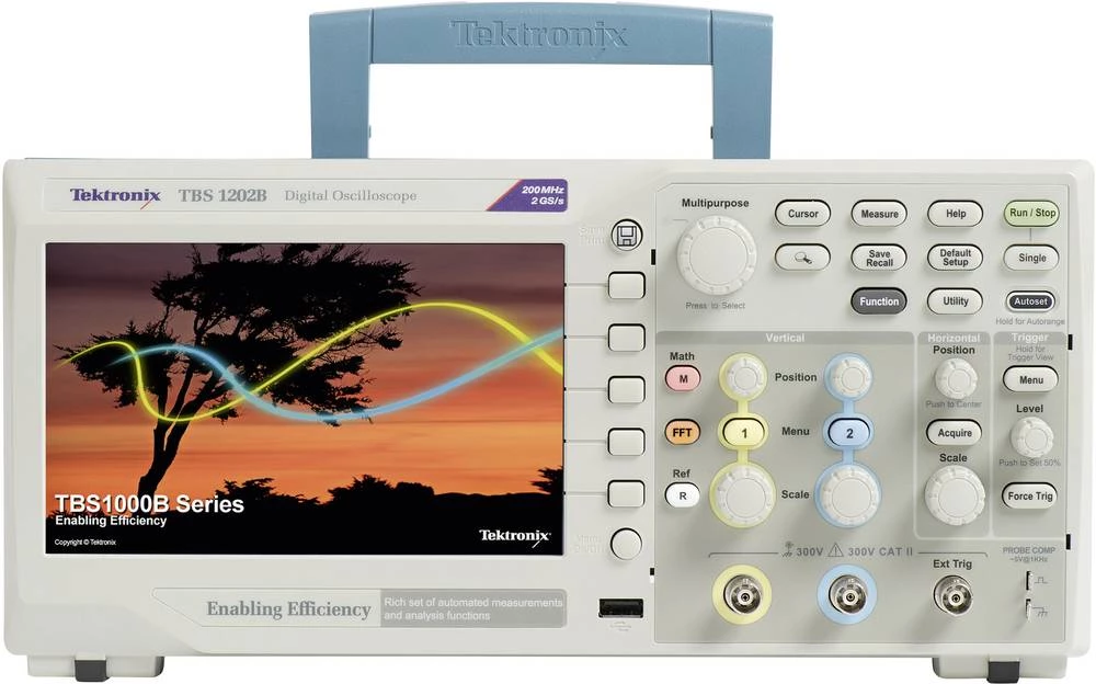 Kalib. ISO Digitalni osciloskop Tektronix TBS1072B 70 MHz 2-kanalni 1 GSa/s 2.5 kpts 8 bita kalibriran prema: ISO digitalna memo slika