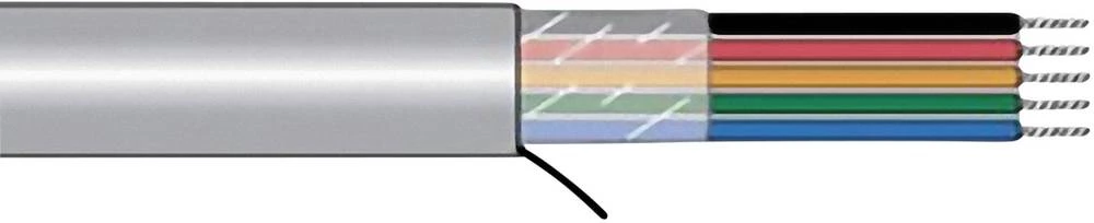 Krmilni kabel Xtra-Guard® 1 10 x 0.23 mm Schiefer-sive boje AlphaWire 5020C SL005 metarski slika