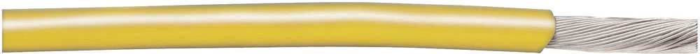 Finožični vodič 1 x 0.22 mm žute boje AlphaWire 3070 YL001 metarski slika