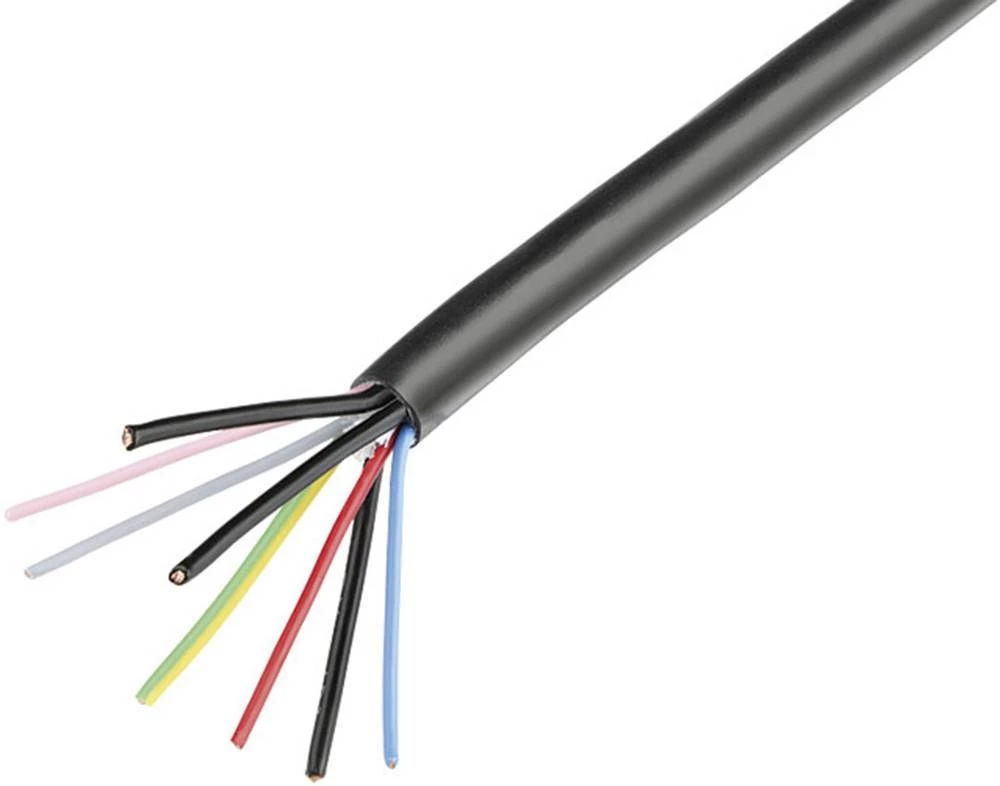 Krmilni kabel 4 x 1 mm + 4 x 2.5 mm crne boje Binder 08 3186 000 000 metarski slika