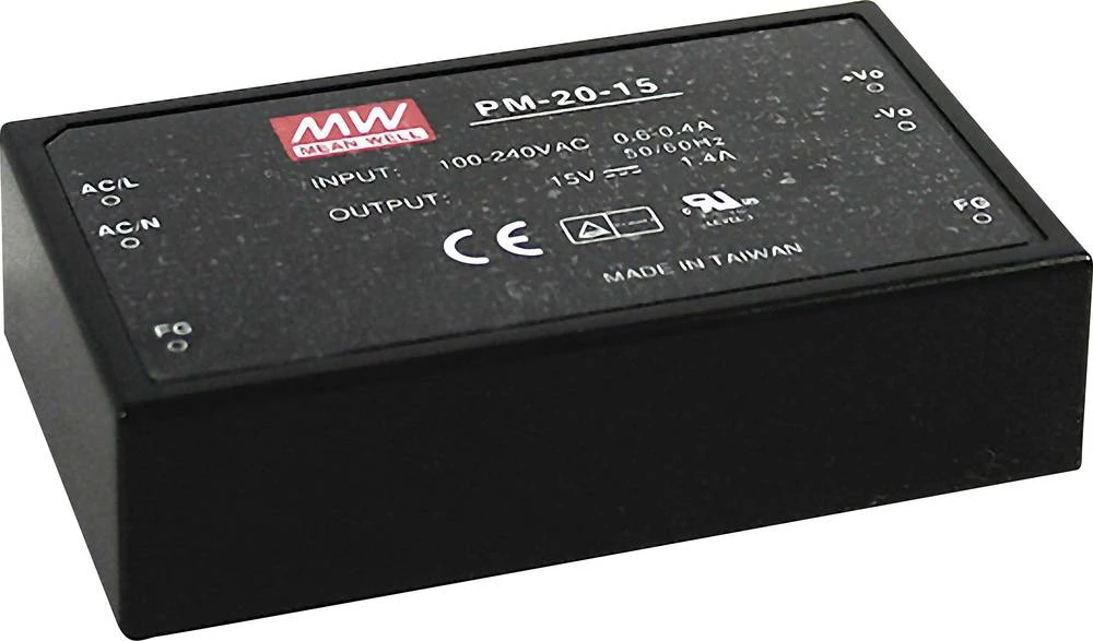 AC/DC napajač za tiskanu pločicu Mean Well PM-20-12 12 V/DC 1.8 A 21 W slika
