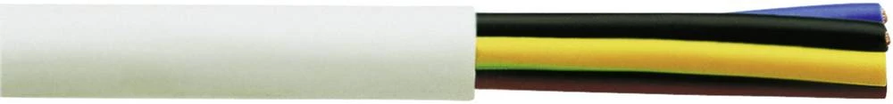 Gumeni vodič H05VV-F 3 G 0.75 mm bijele boje Faber Kabel 030017 50 m slika