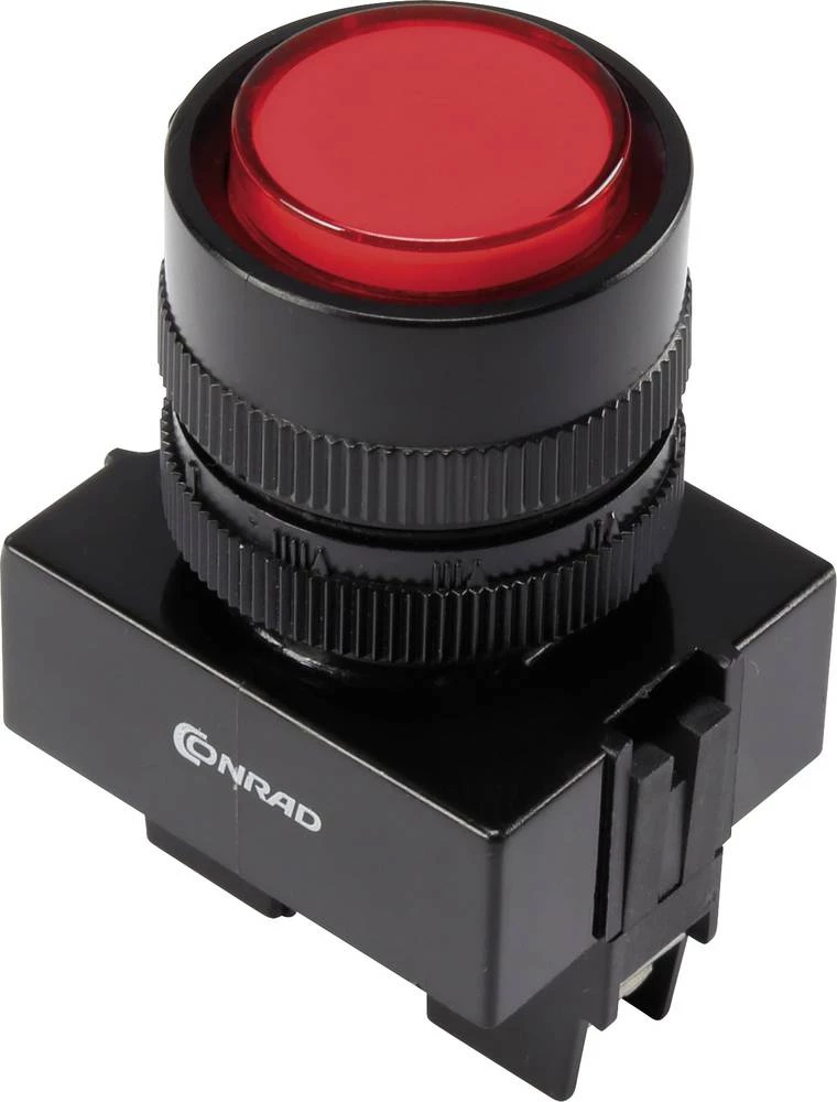 LED signalno svjetlo, crveno 12 V Conrad Components Y090E-DS/R/12V slika